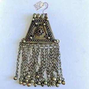 Afghan Kuchi Tribal Pendant Jewelry Boho Vintage Ethnic Dance Old Antique 1800s